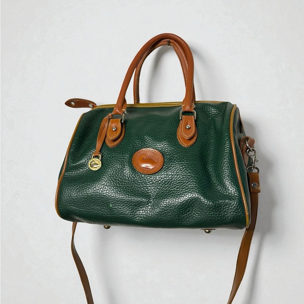 Dooney & Bourke Green and Tan Purse